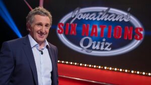 Six Nations Quiz logo with host Jonathan Davies